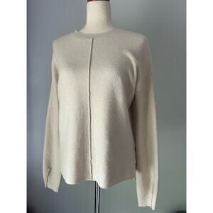 Elie Tahari Cream Crew Neck Sweater